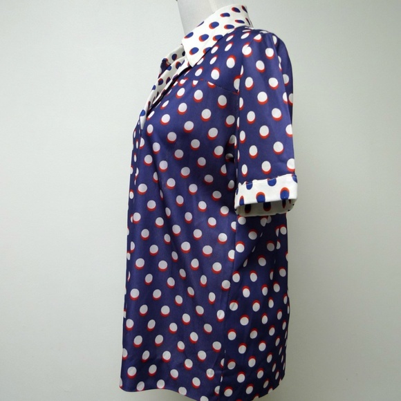 VTG 60s Cabot dotted button down shirt - Picture 2 of 5